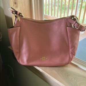 Coach Pink Shoulder Bag with Classic Design